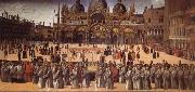 Giovanni Bellini Procession on the Piazza S. Marco china oil painting reproduction